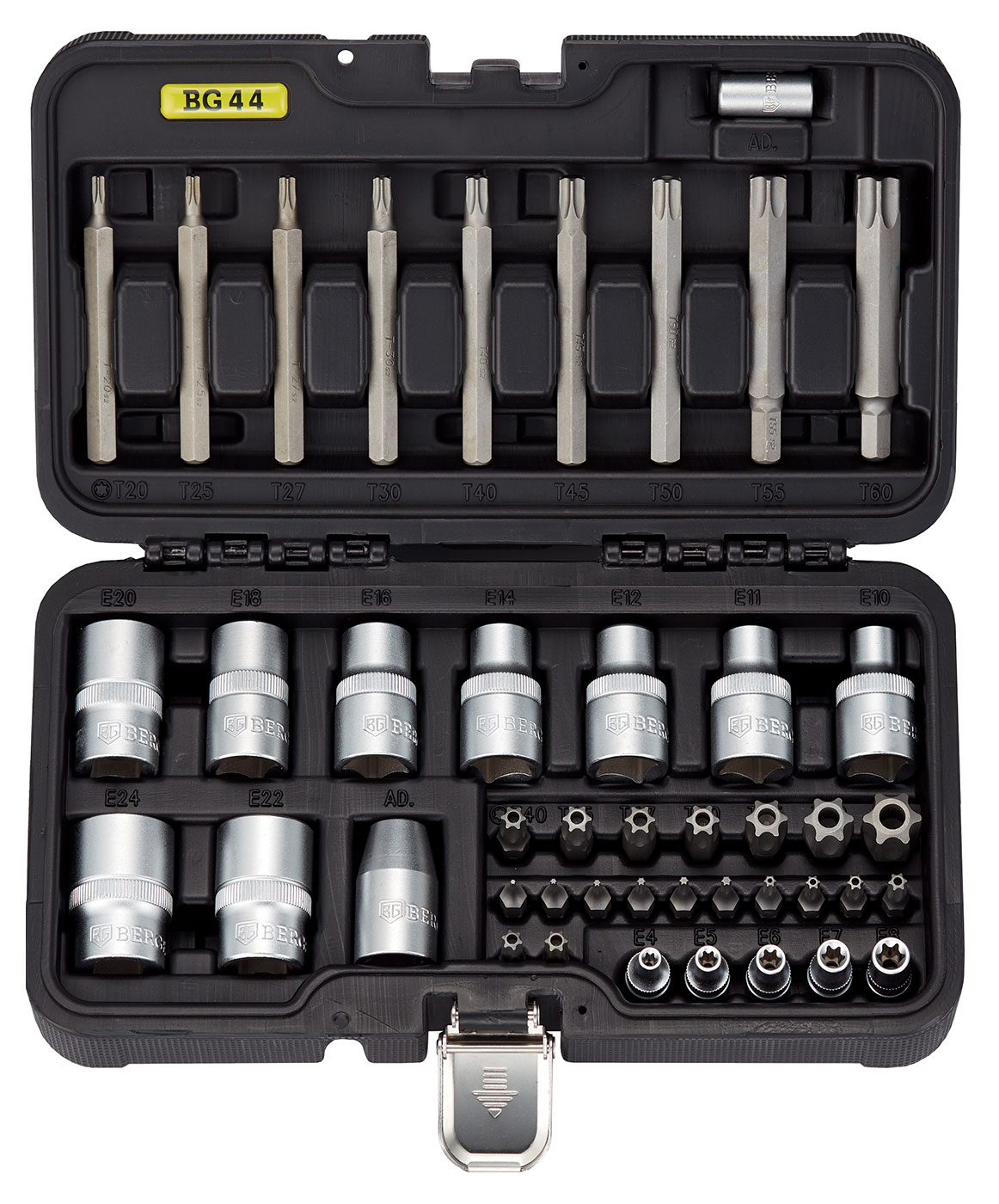 

Набор бит и головок Berger BG044-1214 TORX, 44 предмета