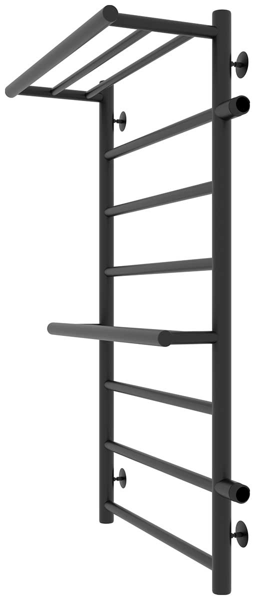 Изображение товара Водяной полотенцесушитель Laris Лавина П9 500х800 черный матовый нержавеющая сталь