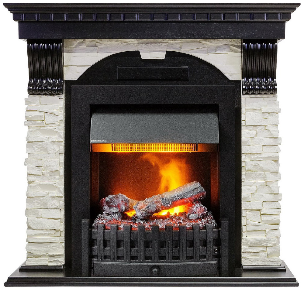 Изображение товара Каминокомплект Dimplex Dublin archny slansetsbelыi s ochagom Danville Delux Black venge