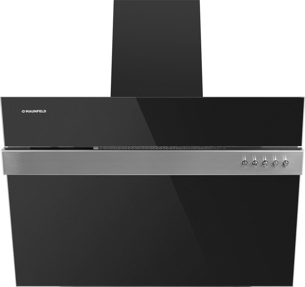 Изображение товара Вытяжка Maunfeld BRIDGE Line 60 Black stripe Inox наклонная кухонная