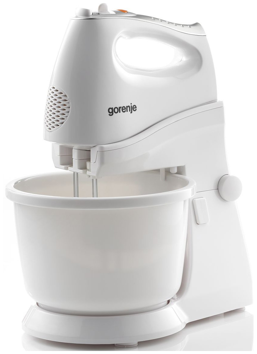 Изображение товара Миксер Gorenje M450WS стационарный бытовой мощный, 5 скоростей, белый