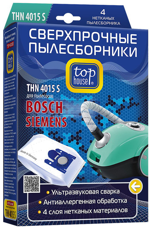Изображение товара Набор пылесборников Top House THN 4015 S Изображение товара Набор пылесборников Top House THN 4015 S