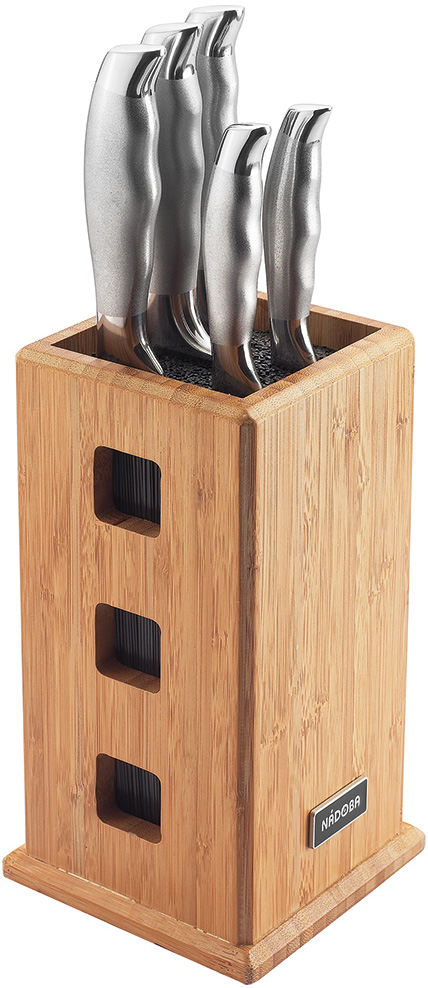 Набор ножей и подставка Nadoba MARTA 722816 набор из 5 кухонных ножей с универсальным блоком nadoba marta 722816
