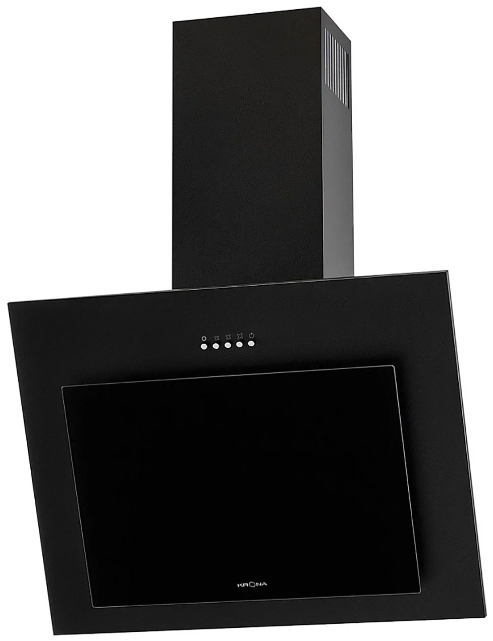 Изображение товара Вытяжка Krona FIONA 600 BLACK PB наклонная с электронным управлением, 700 м3/ч