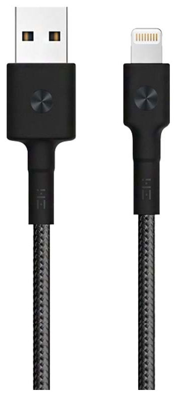 кабель zmi mfi usb lightning al803 1 м 1 шт черный Кабель Zmi USB/Lightning MFi 100 см (AL803) черный