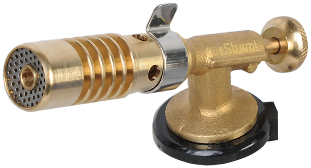 Изображение товара Газовая горелка Sturm 5015-KL-08 с увеличенной мощностью и латунным корпусом