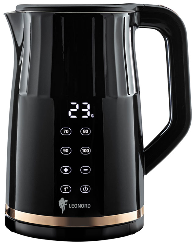 Изображение товара Чайник электрический Leonord LE-1510, 1.7 л, черный с золотым (106177)