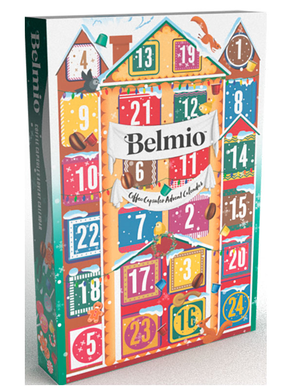 

Кофе в капсулах Belmio Advent Calendar (Адвент Календарь), алюминиевые капсулы для кофемашины Nespresso, 24 шт