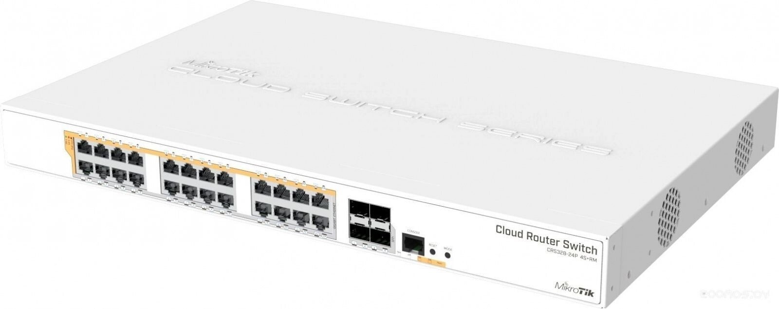 Изображение товара Коммутатор MikroTik CRS328-24P-4S+RM 24G 4SFP+ PoE+ управляемый