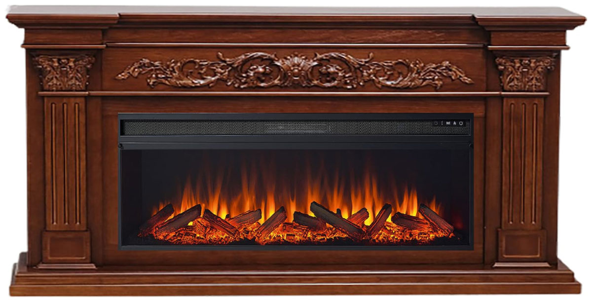 Изображение товара Каминокомплект Elekam Estet, с очагом Pulsar 60, каштан
