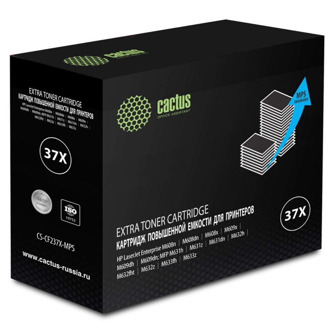 Изображение товара Лазерный картридж Cactus CS-CF237X-MPS черный для HP M608/M609/ M631h/M632h