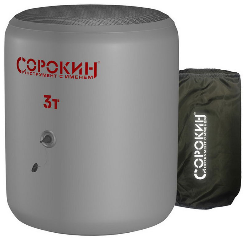 Изображение товара Надувной автомобильный домкрат Сорокин 3 т (3.693) для легких и тяжелых автомобилей