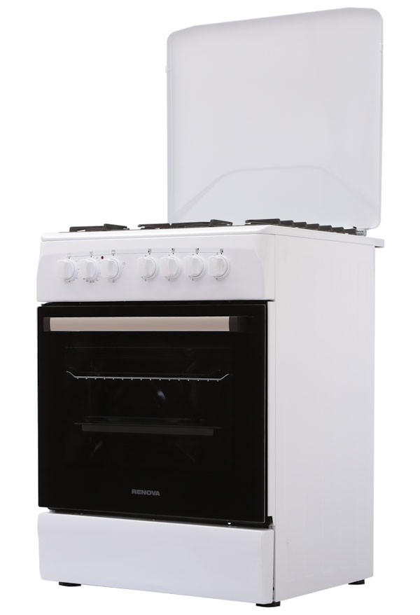 Изображение товара Комбинированная плита Renova SG6E-TDW с газовыми конфорками и электрической духовкой
