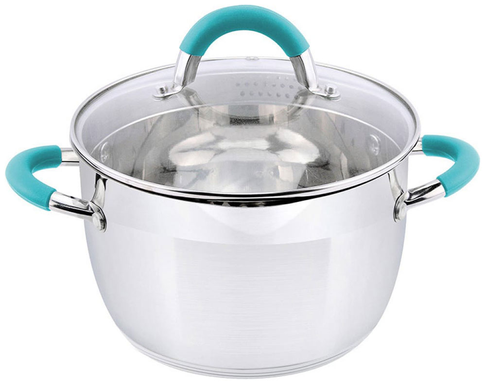 Изображение товара Кастрюля Mallony BRAVO, 2.9 л, нержавеющая сталь, крышка-дуршлаг (005429)