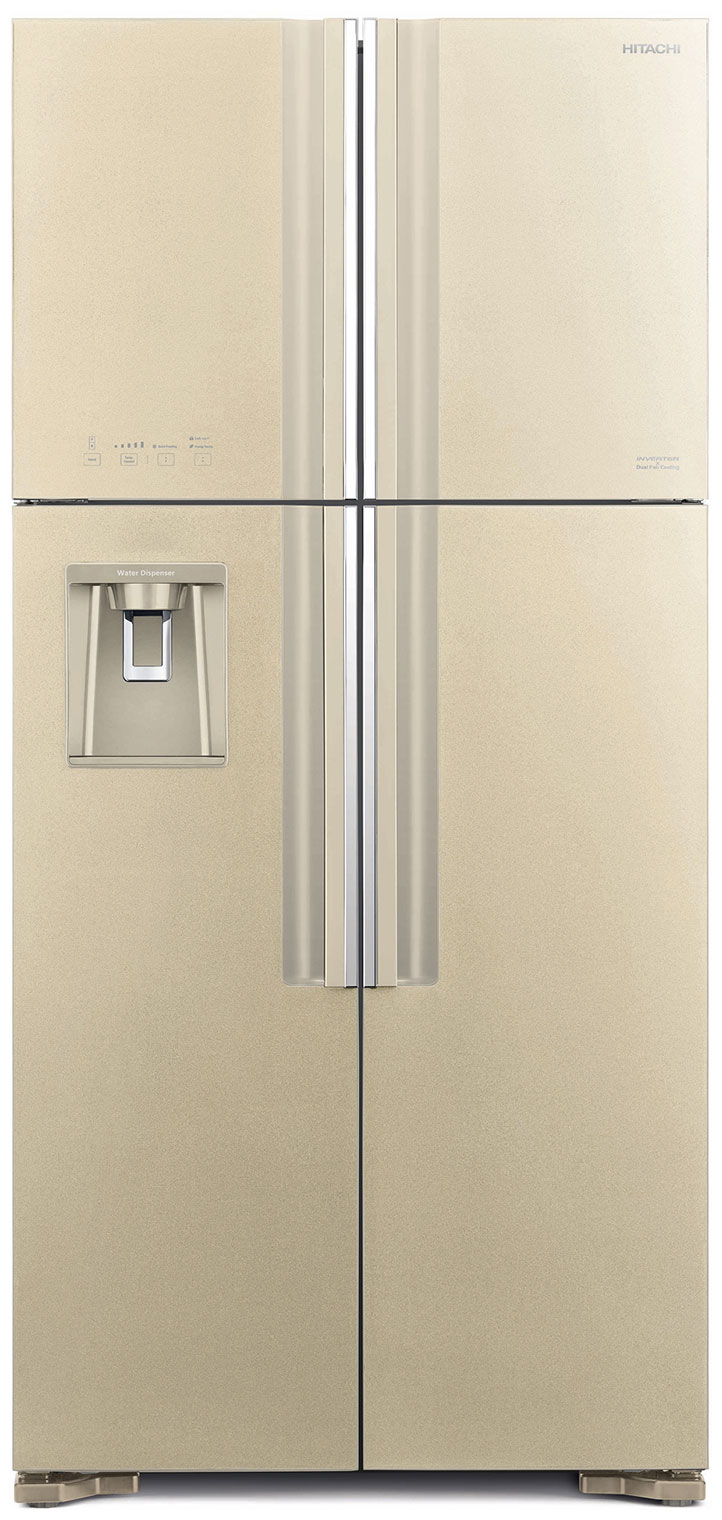 Холодильник Side-by-Side Hitachi R-W660PUC7 GBE, бежевый
