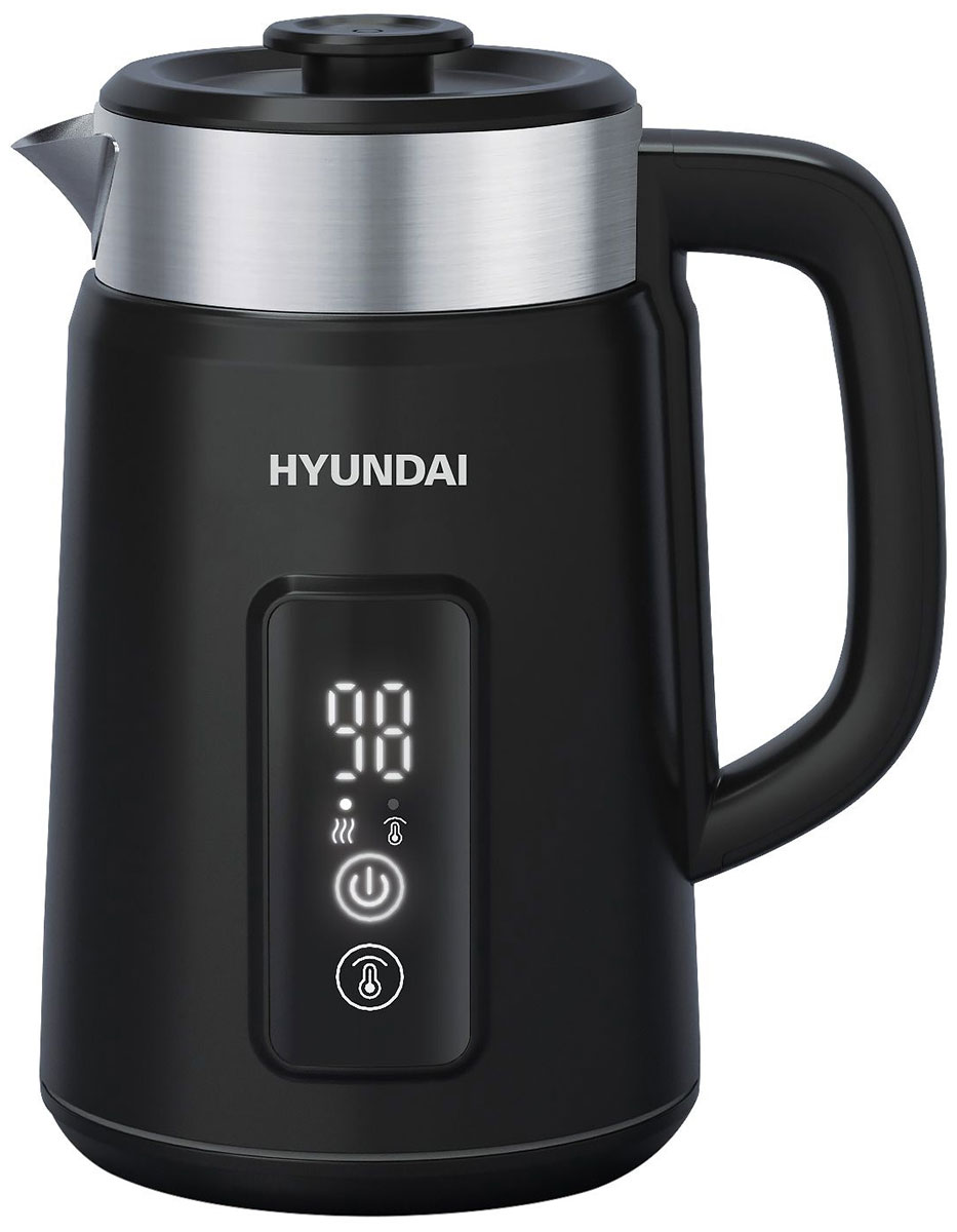 Изображение товара Чайник электрический Hyundai HYK-S3505, 1.5 л, 2200 Вт, черный