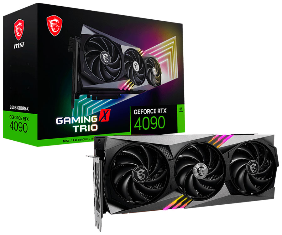 Видеокарта MSI GeForce RTX 4090 GAMING X TRIO 24G Видеокарта MSI GeForce RTX 4090 GAMING X TRIO 24G