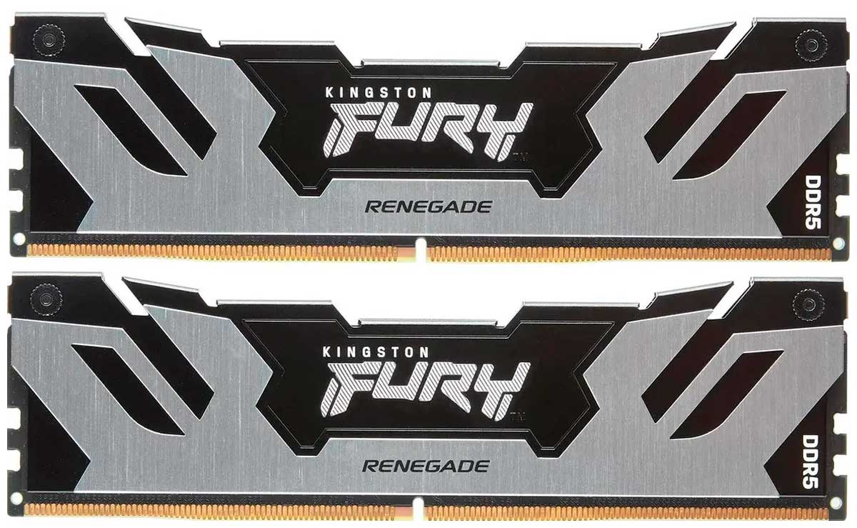 Изображение товара Kingston DDR5 32Gb 6400MHz FURY Renegade Silver Оперативная память