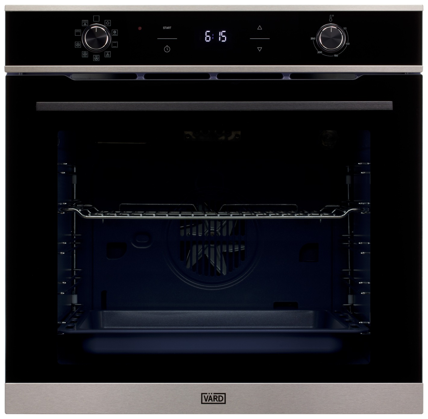 Изображение товара Электрический духовой шкаф Vard VON441X с объемом 75 л и функциями конвекции