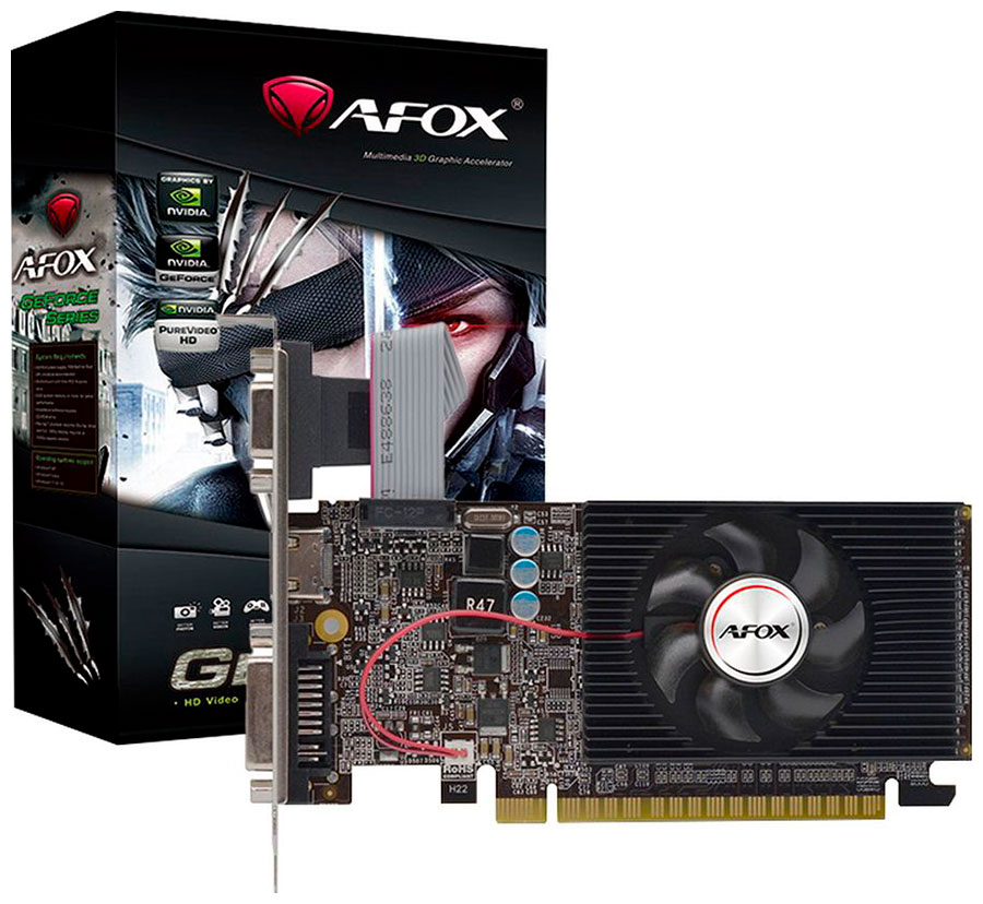 Изображение товара Видеокарта Afox GeForce GT 610 1GB (AF610-1024D3L7-V6) Изображение товара Видеокарта Afox GeForce GT 610 1GB (AF610-1024D3L7-V6)