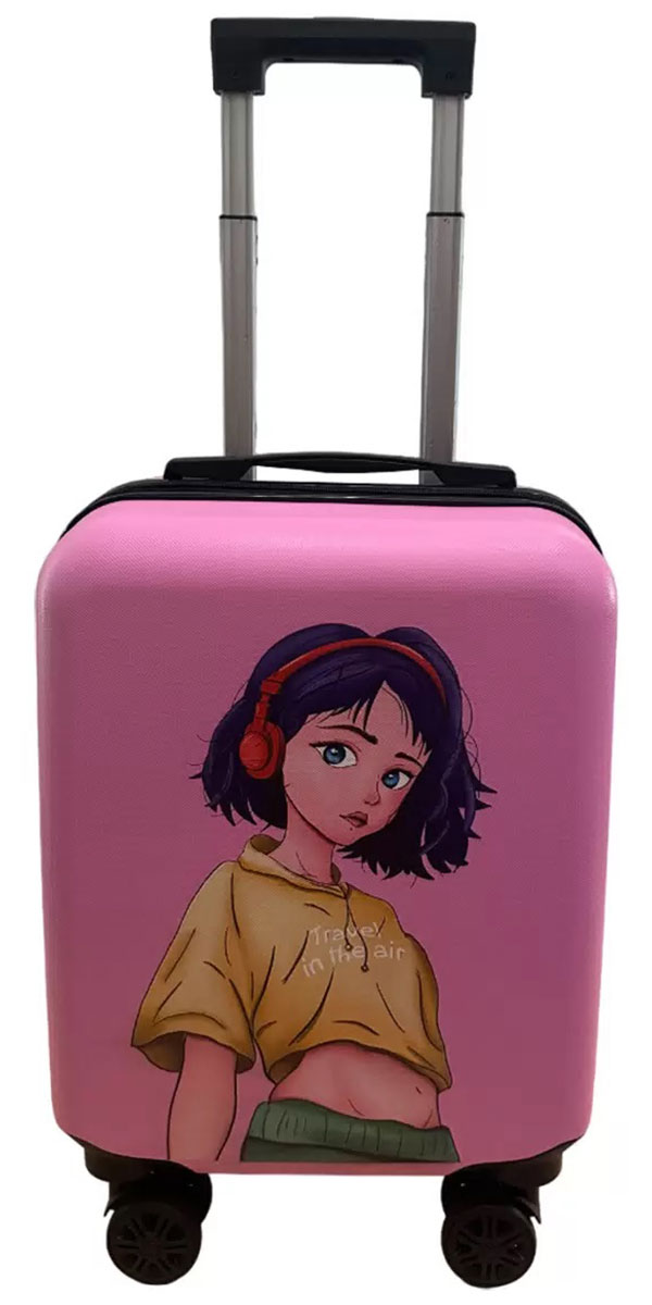 

Чемодан для детей Lats 16 дюймов, Аниме 1, розовый (арт. 679)