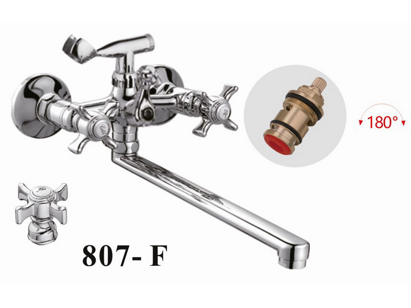 Изображение товара Смеситель для ванной комнаты D-Lin хром (D147807-F)