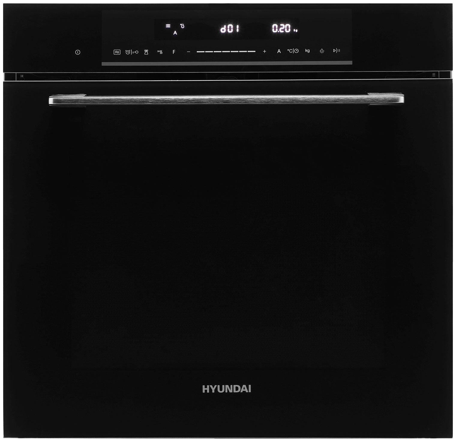 Изображение товара Электрический духовой шкаф Hyundai HMEO 6780 BG черное стекло/серебристый