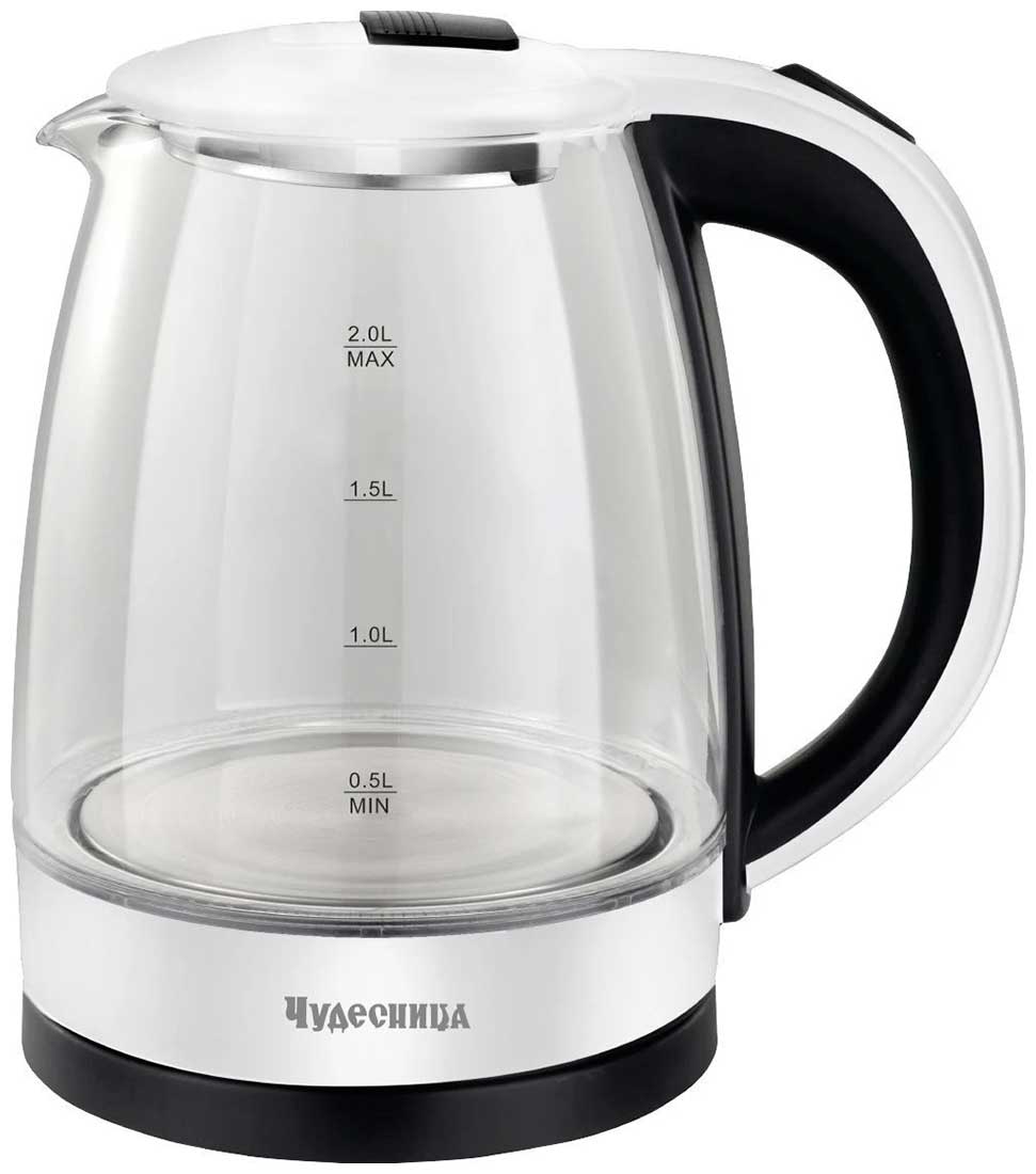 Изображение товара Электрический чайник Чудесница ЭЧ-2039 2 л 1500 Вт стекло пластик автоматическая защита