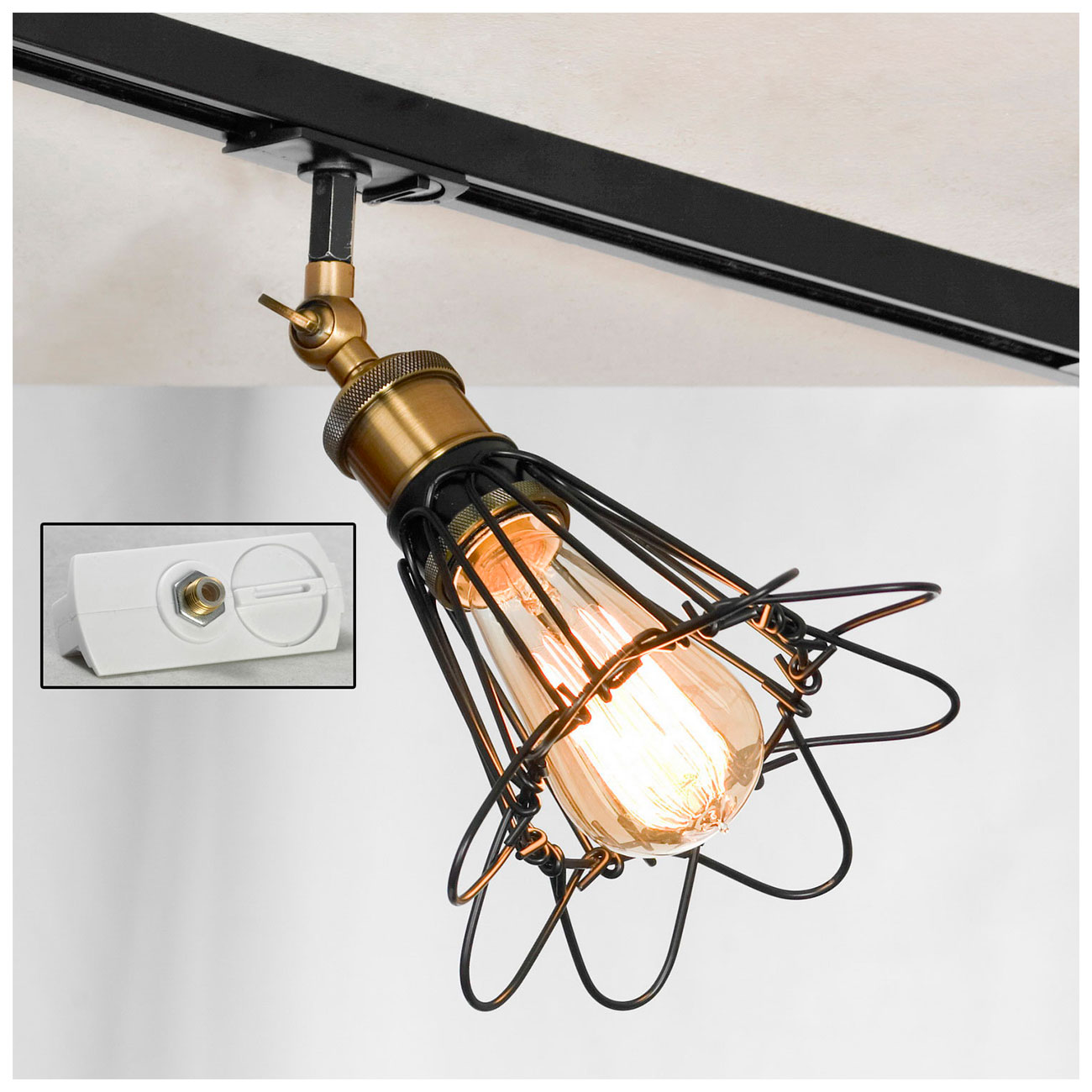 Изображение товара Трековый светильник однофазный Lussole LOFT Track Lights (LSP-9109-TAW)