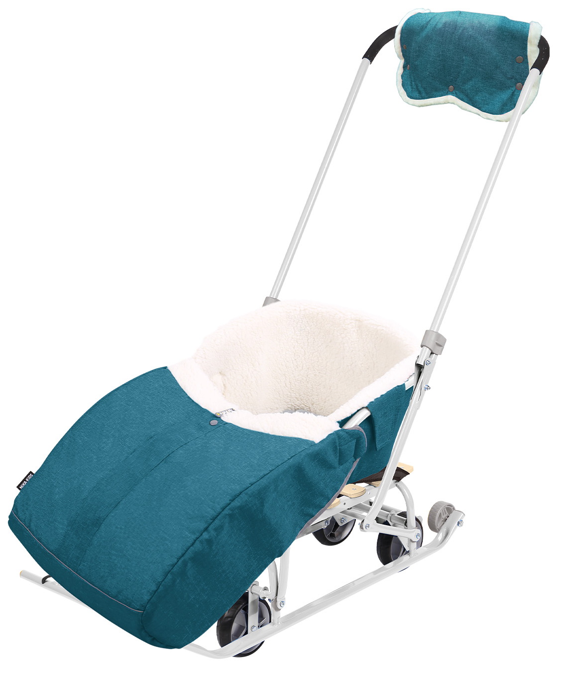 

Санки Ника Nikki 3Н, с набором аксессуаров (N3H синий меланж)