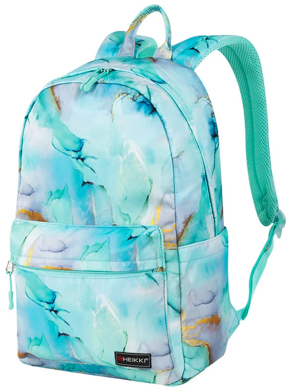 Изображение товара Ранец, рюкзак, сумка Heikki DREAM (ХЕЙКИ) с карманом для ноутбука, эргономичный, Mint marble (272526)