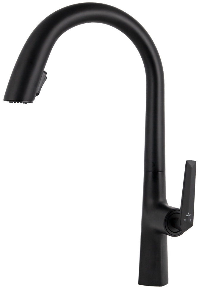 Изображение товара Кухонный смеситель Kaiser Strike Черный матовый (09066-2)