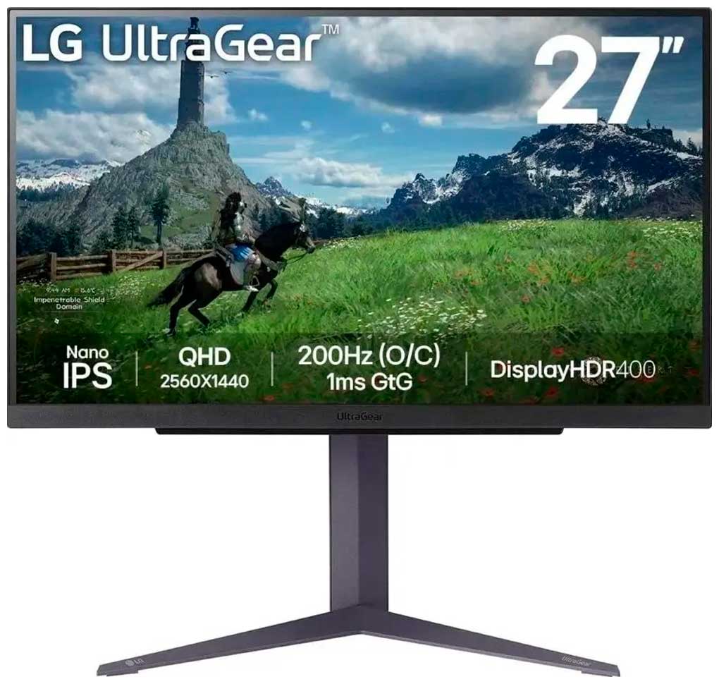 Изображение товара Игровой монитор LG 27GS85Q-B 27 TN Nano IPS 200Hz 1ms HDR AMD FreeSync