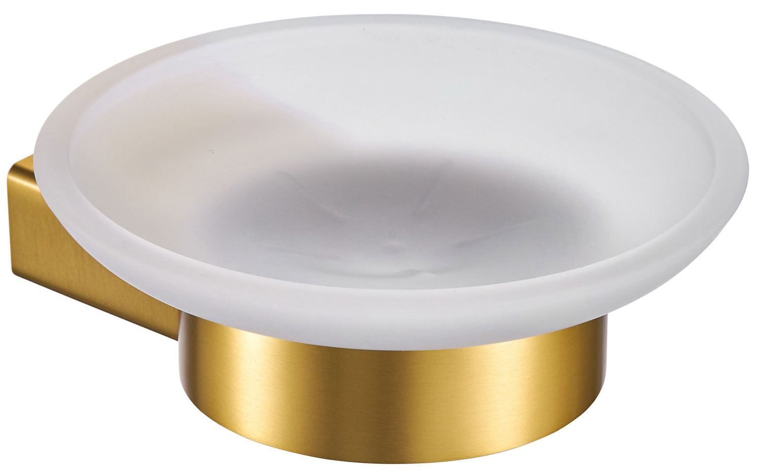 Изображение товара Мыльница с держателем Milacio Ultra настенная золото матовое