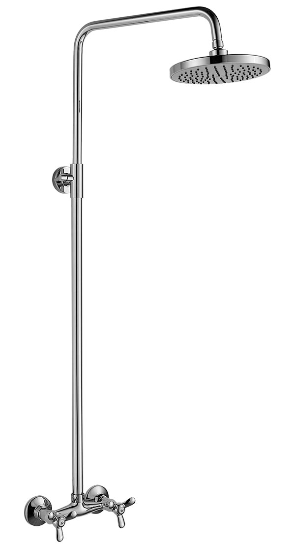 Изображение товара Душевая система Rossinka с верхним душем латунь хром Q02-44