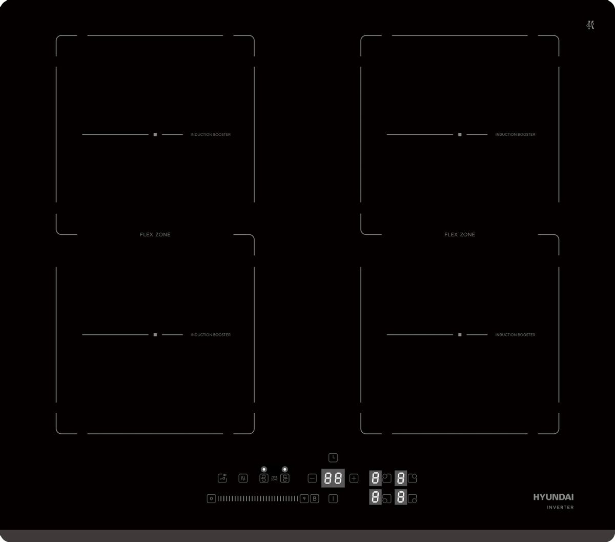 Изображение товара Электрическая варочная панель Hyundai HHI 6781 BG
