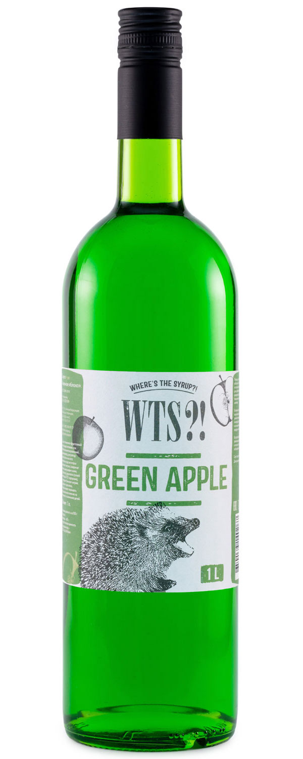 

Сироп WTSu! Зеленое Яблоко, 1 л, для кофе и коктейлей, лимонада, мороженого и десертов