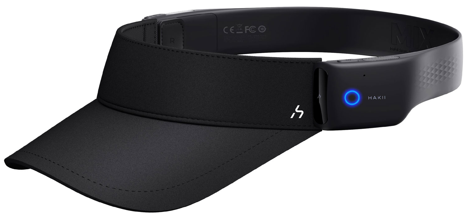 Изображение товара Визор с наушниками Hakii MIXV black, беспроводные накладные, водозащита IPX5