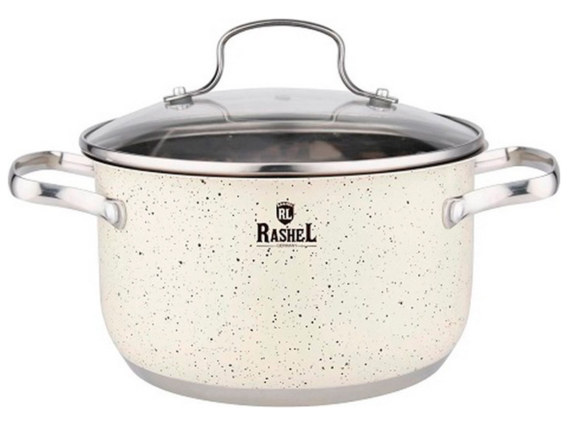Изображение товара Кастрюля Rashel R-109в 1.9 л нержавеющая сталь с гранитным покрытием