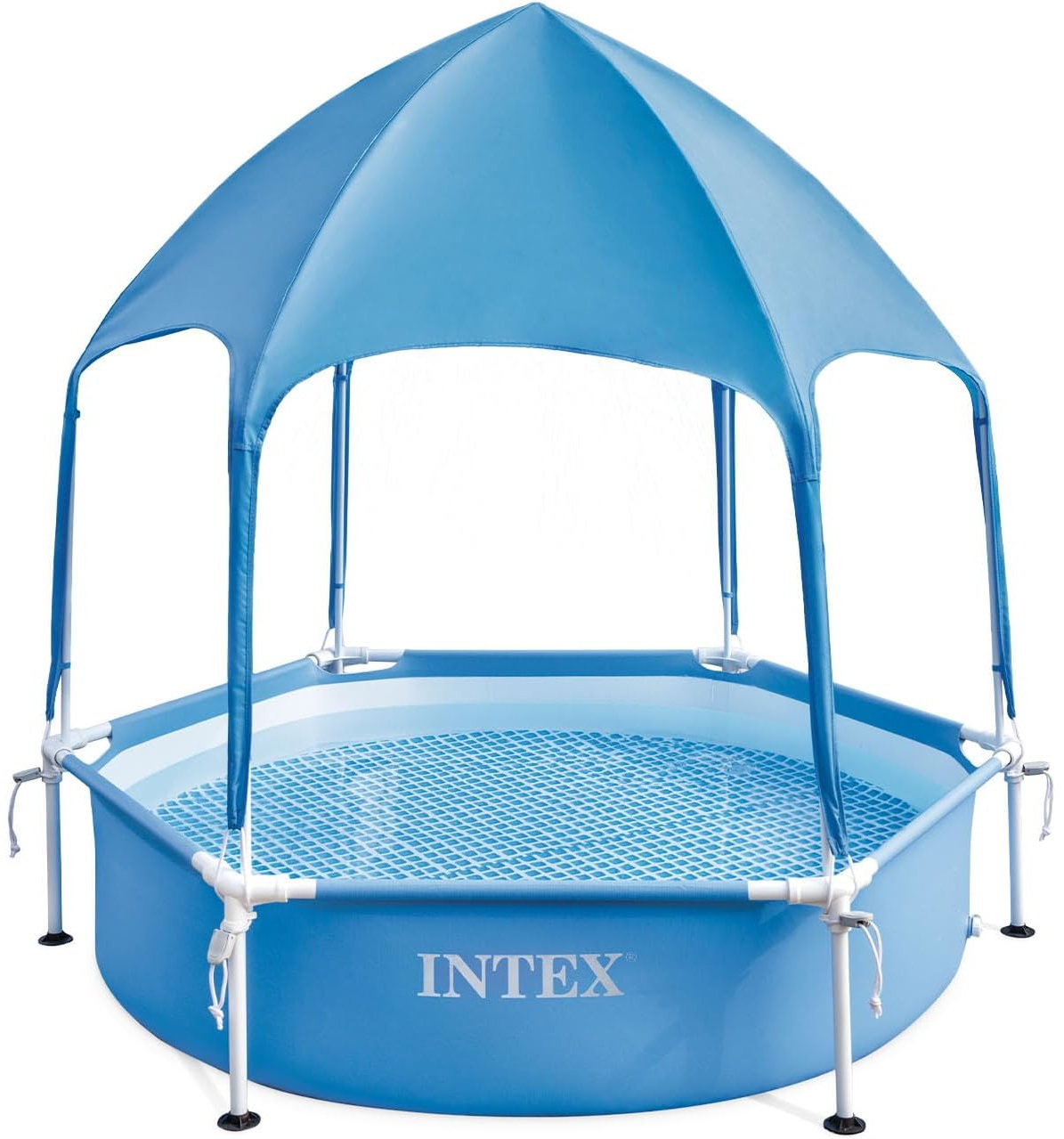 Бассейн Intex Canopy Metal Frame, 183х38 см, с навесом, 700 л (28209) Бассейн Intex Canopy Metal Frame, 183х38 см, с навесом, 700 л (28209)