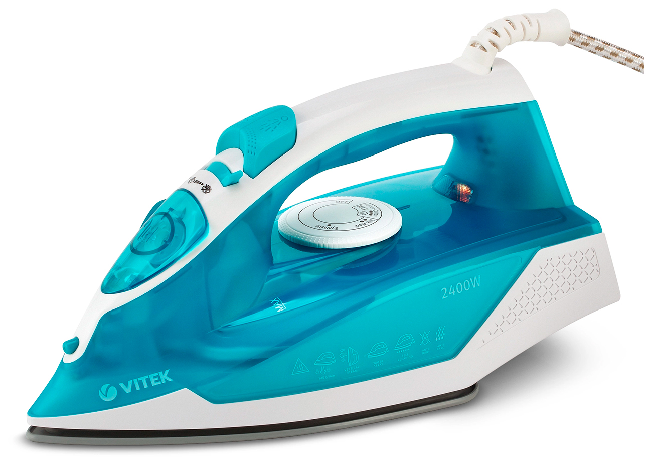Изображение товара Утюг Vitek VT-8307 2400 Вт керамическое покрытие вертикальное отпаривание