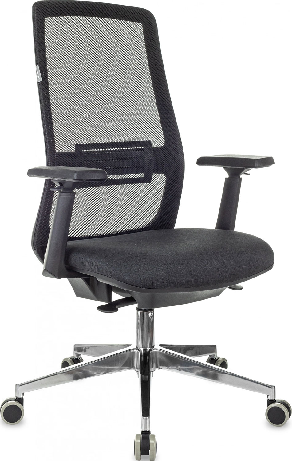 

Кресло руководителя Бюрократ MC-915, черный, TW-01, 38-418, сетка/ткань, крестов. алюминий