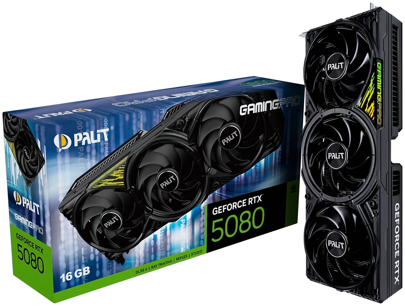 Изображение товара Видеокарта Palit GeForce RTX 5080 GAMINGPRO V1 16 ГБ GDDR7