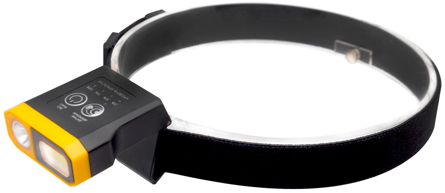 Изображение товара Фонарь налобный Ritter аккумуляторный, светодиодный, встроенный аккумулятор, крепление на кепку, датчик движения, пять режимов работы, 10Вт, 1200мАч, 300Лм, IP