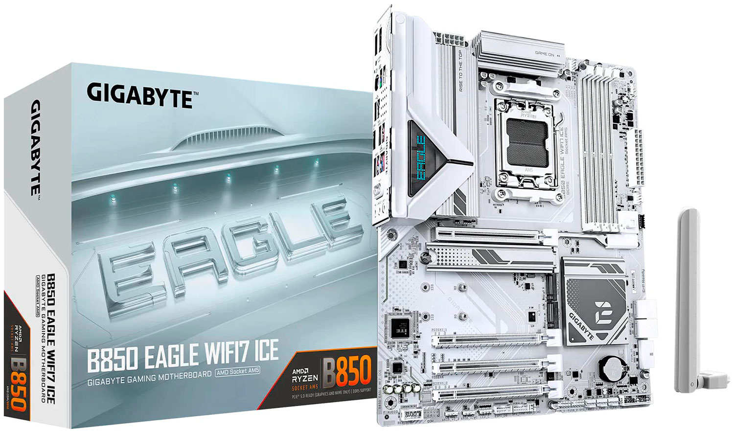 Изображение товара Материнская плата Gigabyte B850 EAGLE WiFi7 ICE для AMD AM5 DDR5 ATX