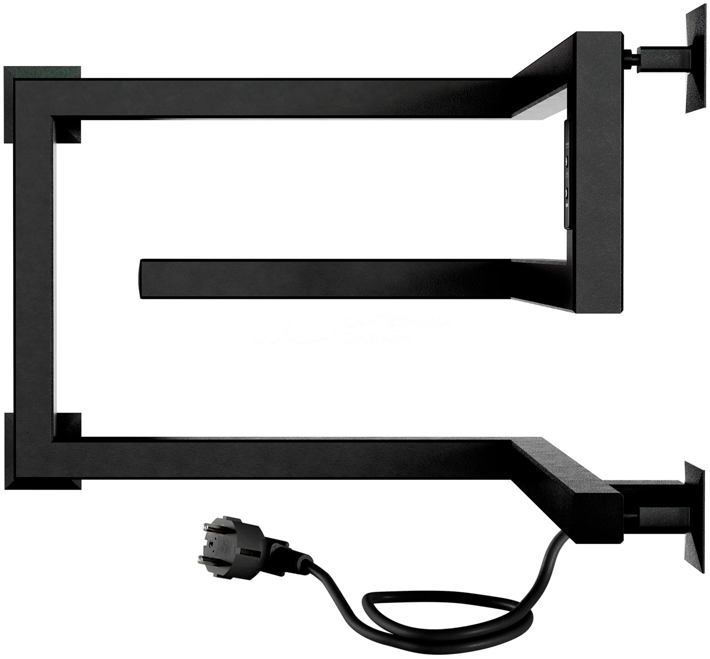 Изображение товара Электрический полотенцесушитель Indigo Korfu DGK30-40-40BRRt черный муар