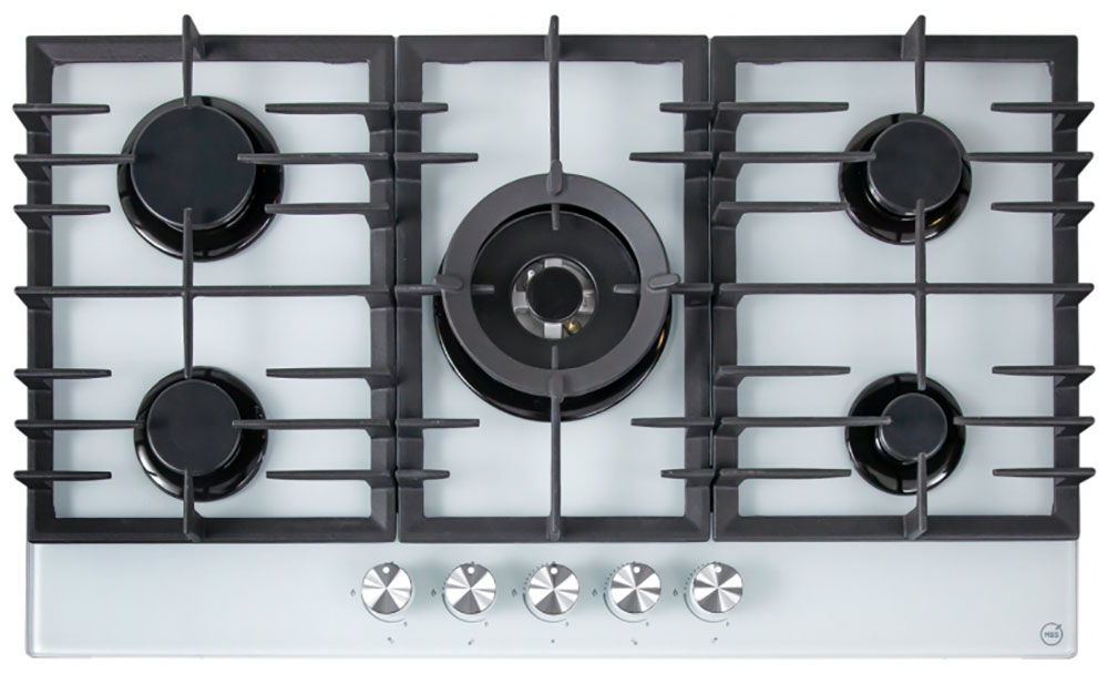 Изображение товара Газовая варочная панель MBS PG-905 WH с 5 конфорками и системой газ-контроль