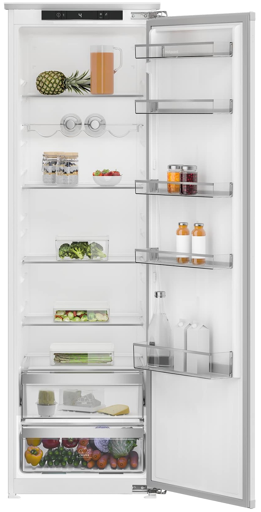 Изображение товара Встраиваемый однокамерный холодильник Hotpoint HBDR 18I 315 л тихий и энергоэффективный