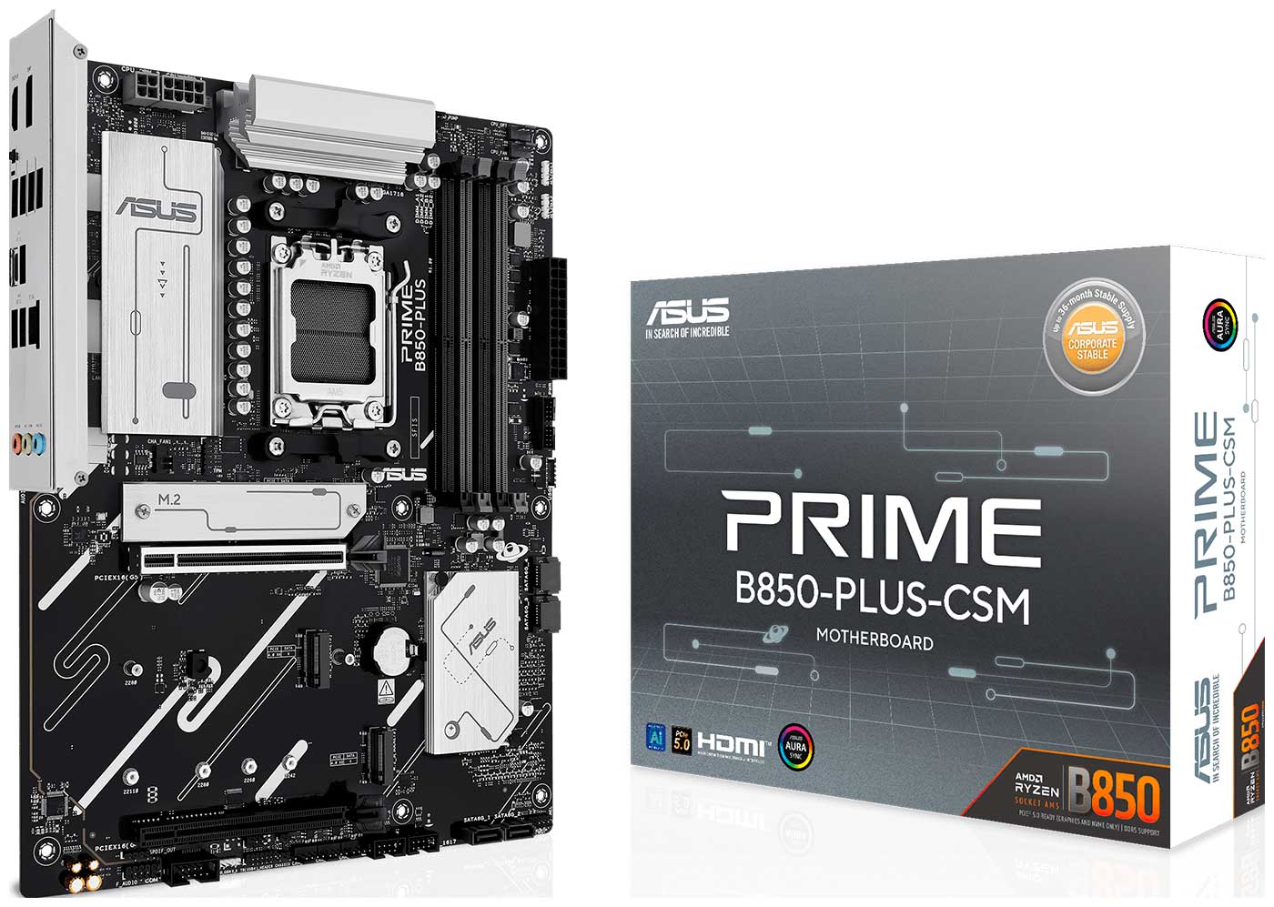 Изображение товара Материнская плата Asus PRIME B850-PLUS-CSM (AM5, ATX)