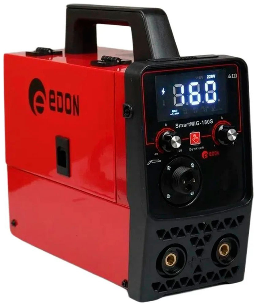 Изображение товара Сварочный аппарат Edon Smart MIG-180S для полуавтоматической сварки с цифровым дисплеем